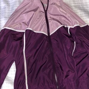 windbreaker jacket forever21 purple